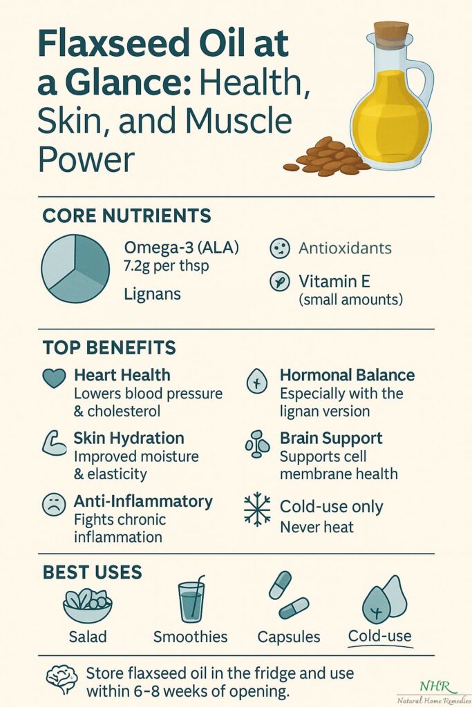 Flaxseed Oil Benefits for Heart, Skin & Muscle A Complete Guide to Omega-3 Power